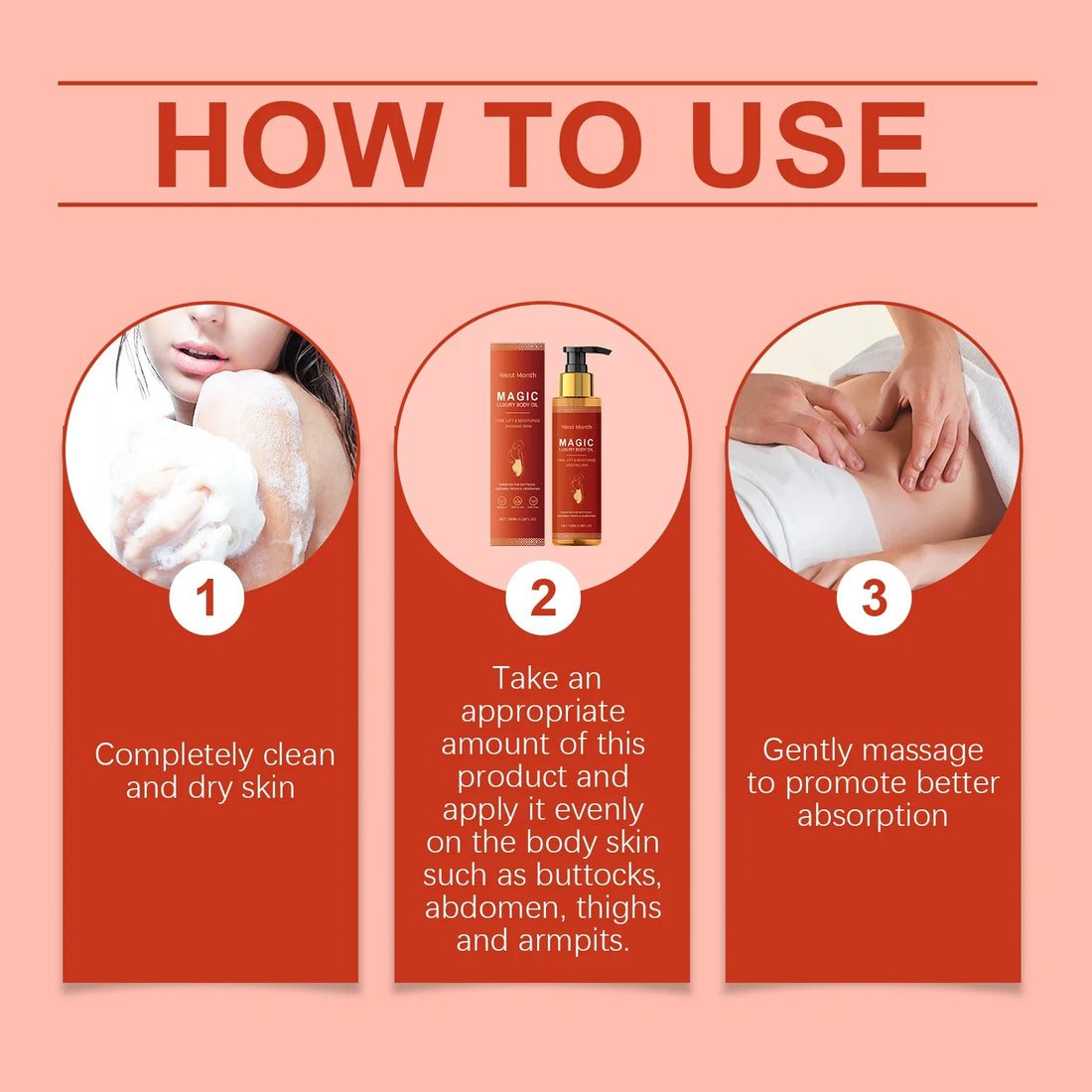 Body Firming Oil Anti-Wrinkle Repair Damaged Skin Lifting Improves Skin