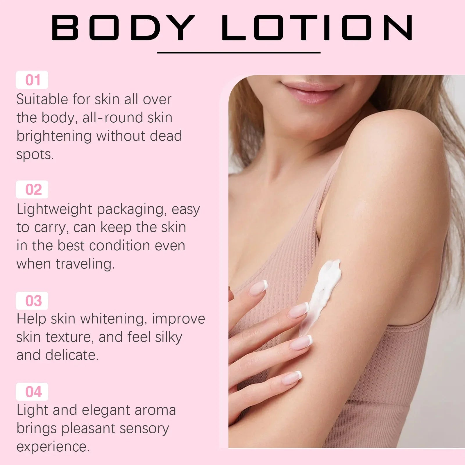 Glowing Skin Body Lotion Moisturizing Smoothing Nourishing Body Cream