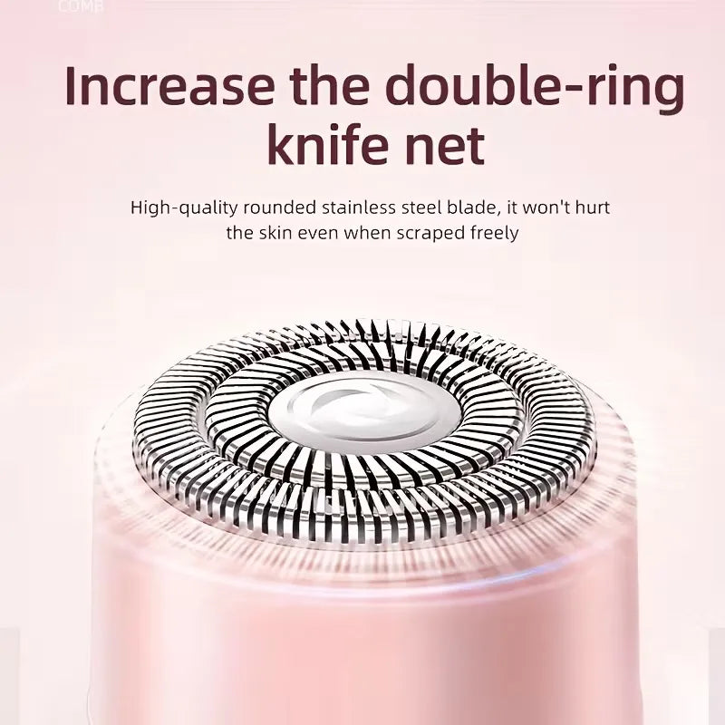 Rechargeable Double Head Hair Removal Device Cordless Wet Dry Tool