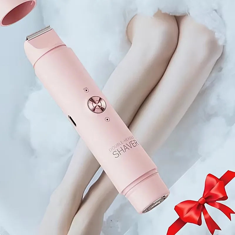 Rechargeable Double Head Hair Removal Device Cordless Wet Dry Tool