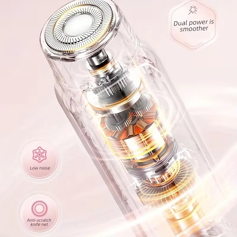 Rechargeable Double Head Hair Removal Device Cordless Wet Dry Tool