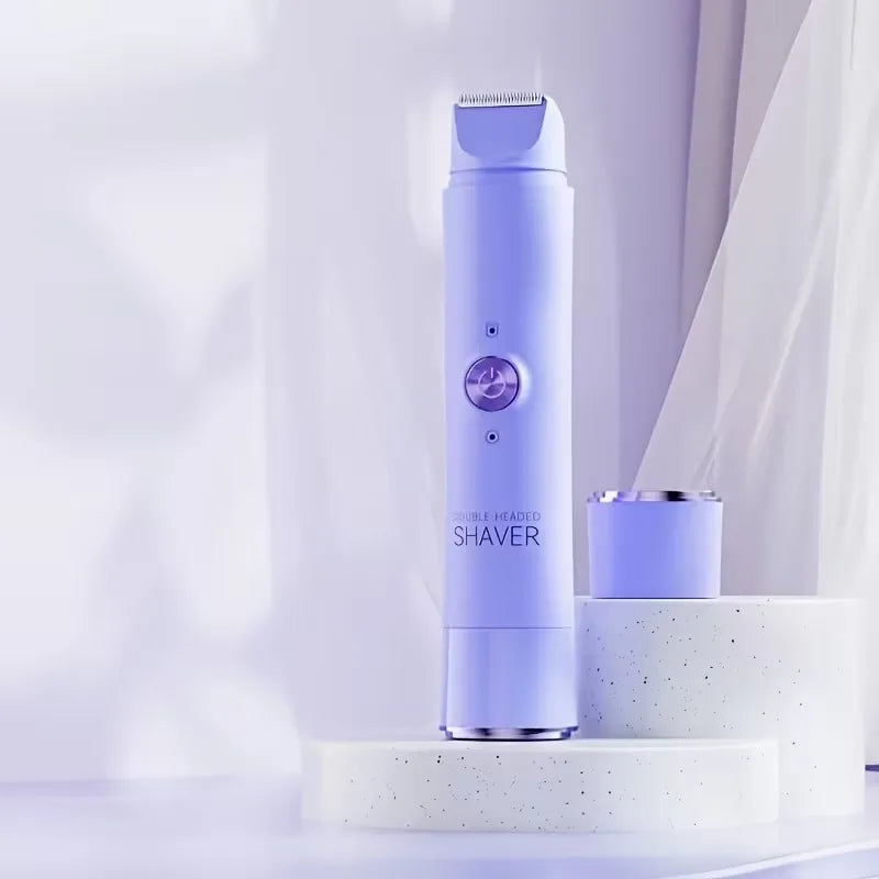 Rechargeable Double Head Hair Removal Device Cordless Wet Dry Tool
