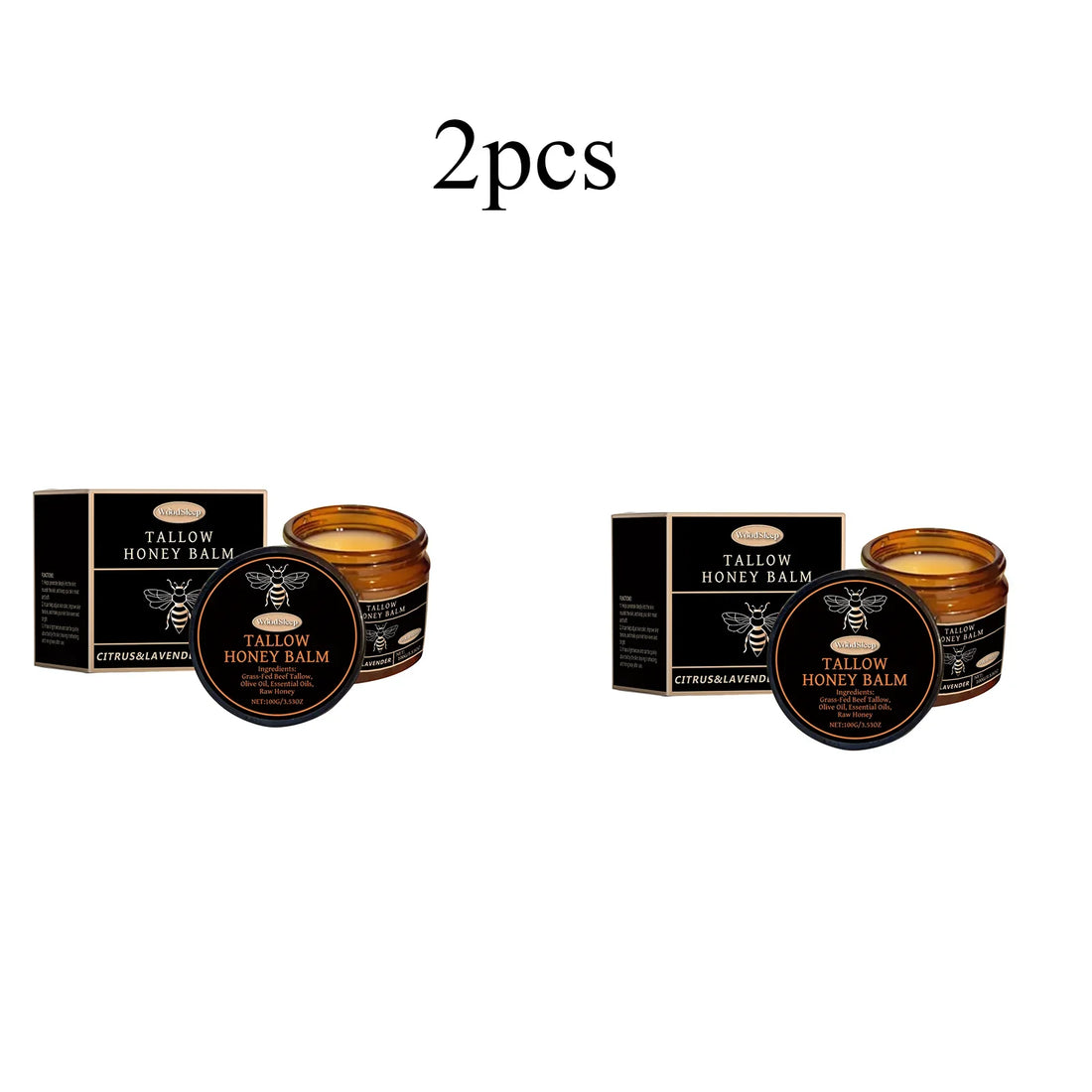 Tallow Honey Balm Nourishing Deeply The Skin, Adjusting Skin Color