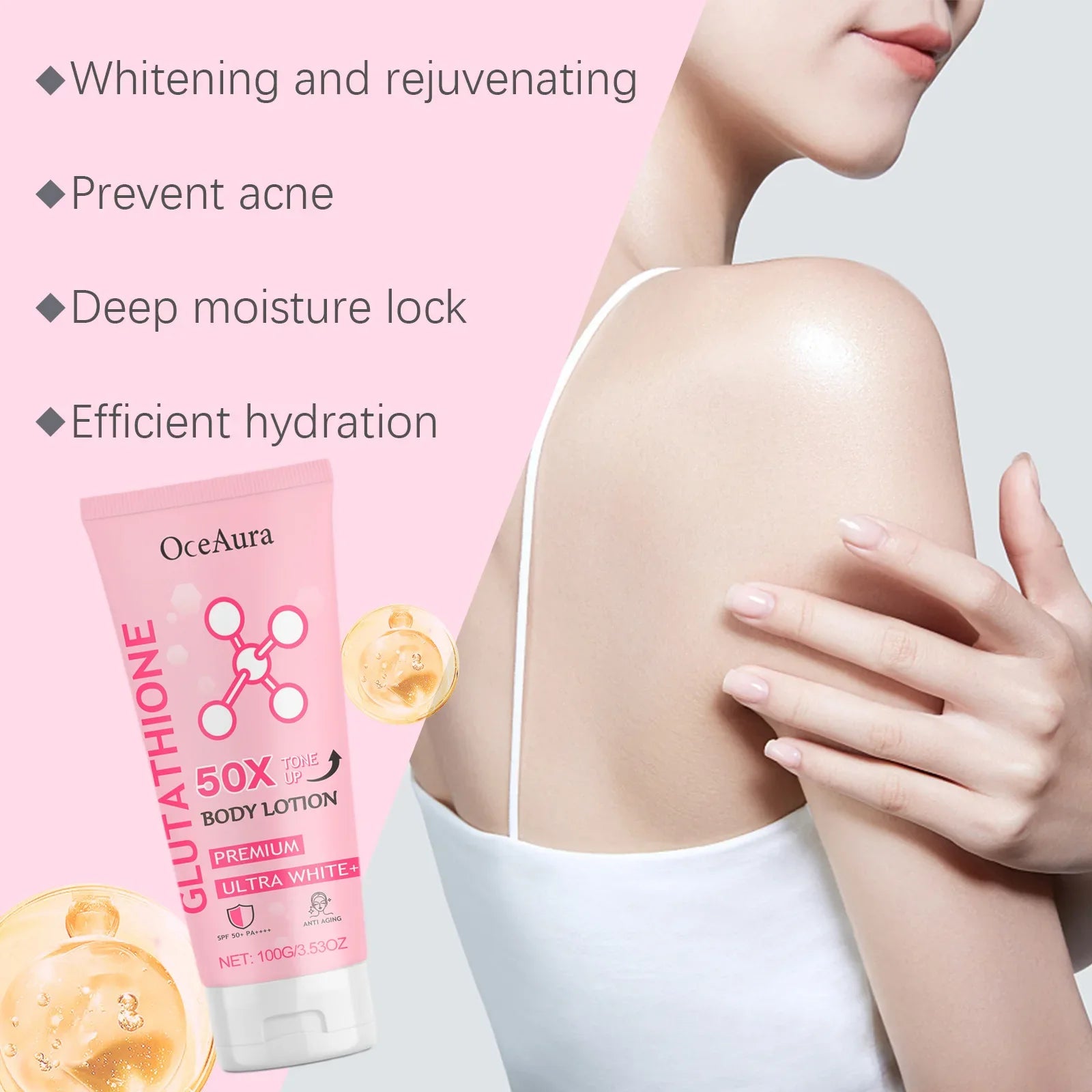Glowing Skin Body Lotion Moisturizing Smoothing Nourishing Body Cream