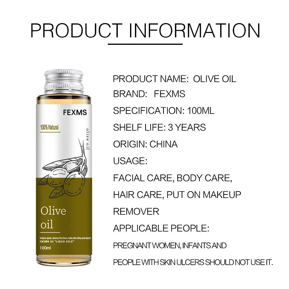 Natural Organic Olive Oil. Day  Night Moisturizer for Skin Hair Care Oils