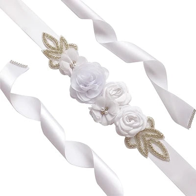 Elegant Ornaments Waistband Pearl Rhinestone Accessories Bridal Dress