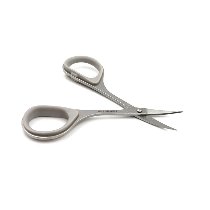 Professional Eyebrow Scissors Trimmer Straight Head and Curved Head