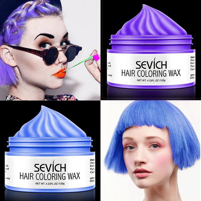 Hairs Dyed Mud Hair Colour Wax Temporary Hair Wax Hair Color
