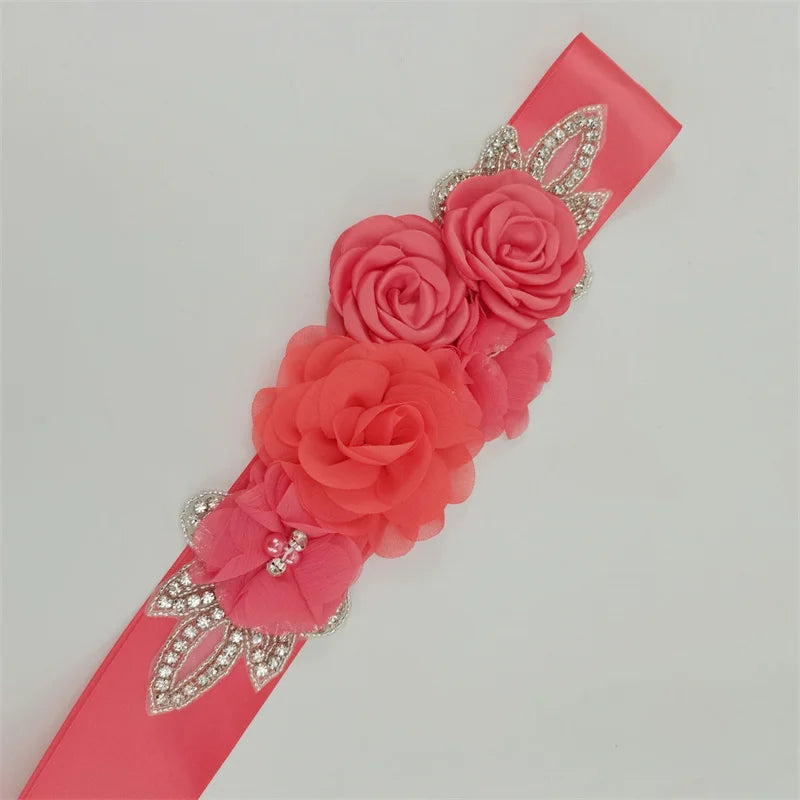 Elegant Ornaments Waistband Pearl Rhinestone Accessories Bridal Dress