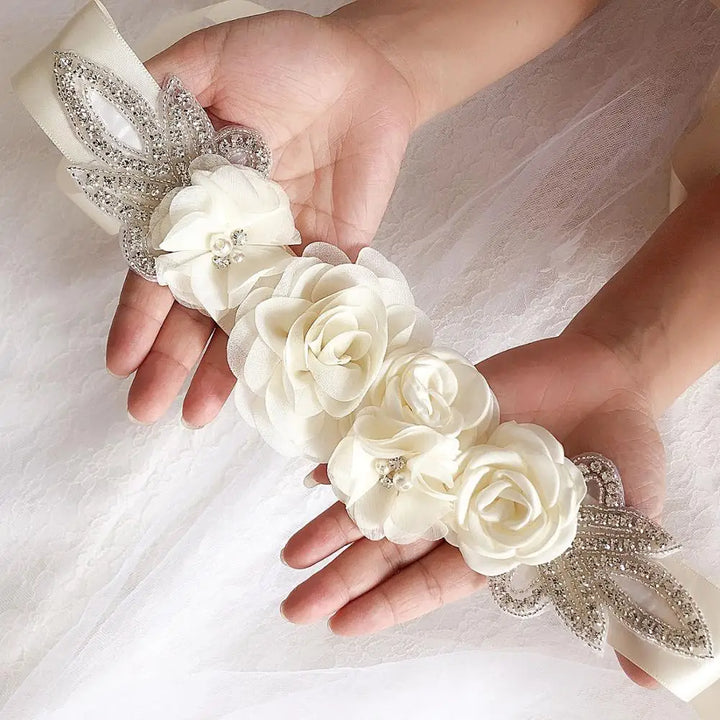 Elegant Ornaments Waistband Pearl Rhinestone Accessories Bridal Dress