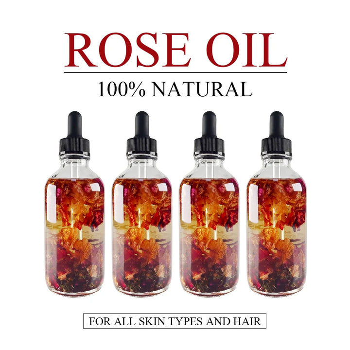 Natural Rose Oil Anti Aging Wrinkle Body Hair Moisturizer Moisturizing Skin