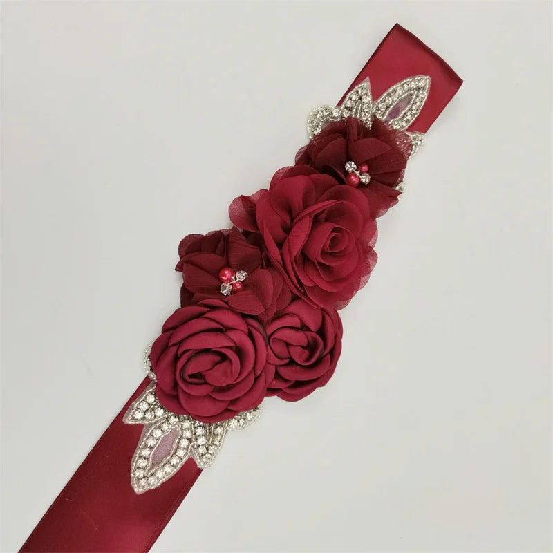 Elegant Ornaments Waistband Pearl Rhinestone Accessories Bridal Dress