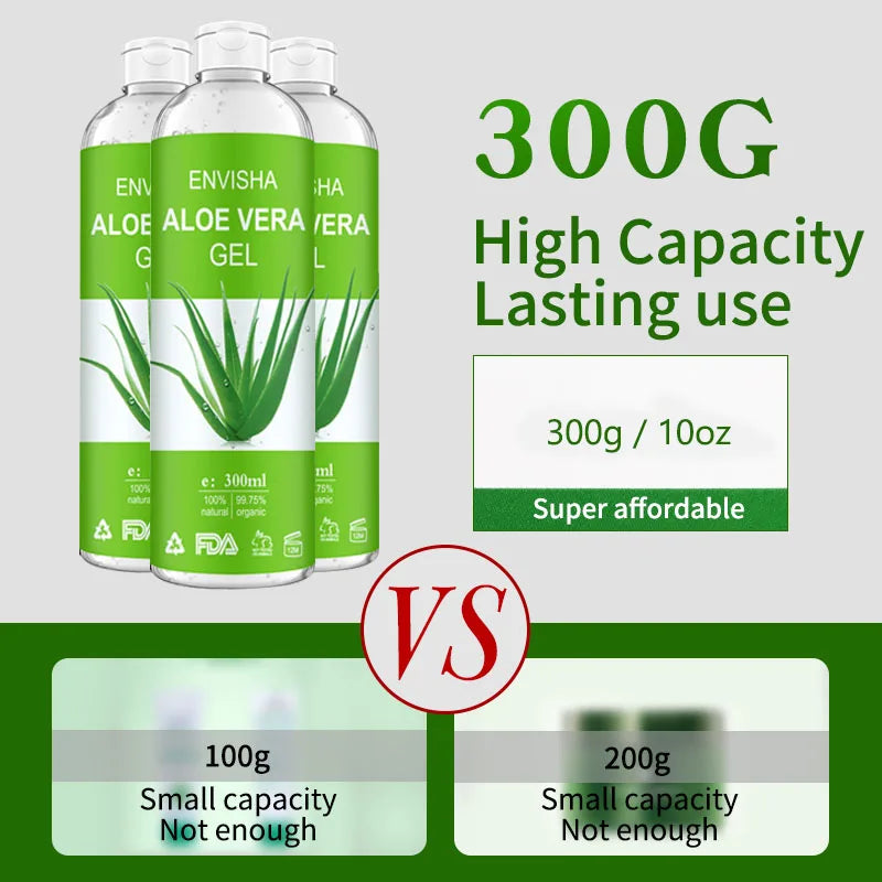 ENVISHA Aloe Vera Gel Soothing Moisturizing Hyaluronic Acid