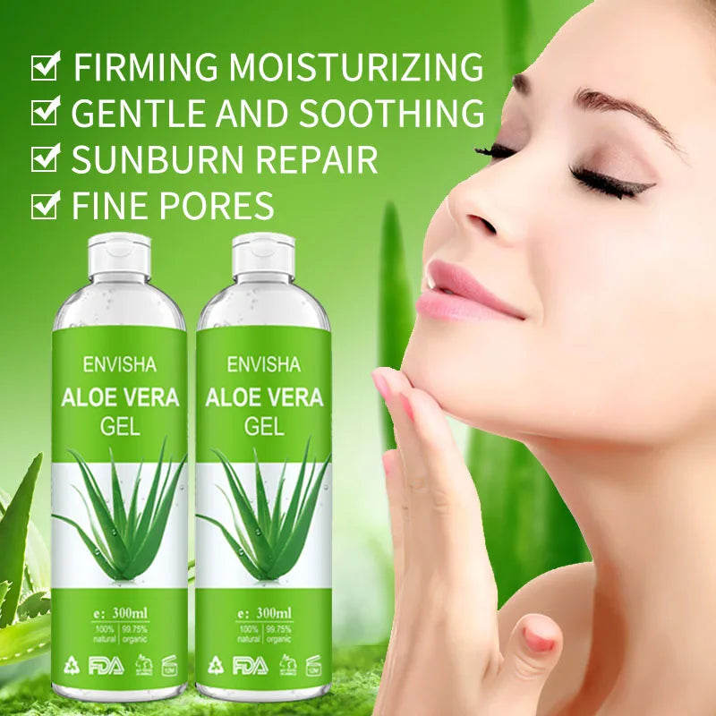 ENVISHA Aloe Vera Gel Soothing Moisturizing Hyaluronic Acid