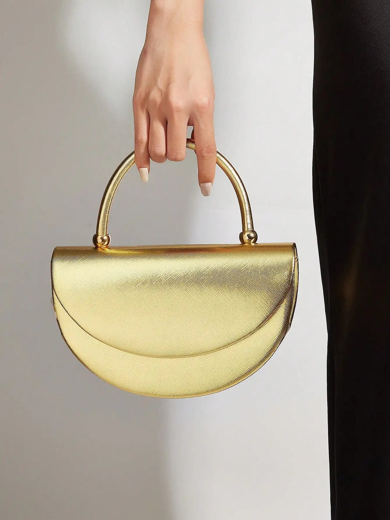 Beautiful and shiny pleated clutches and evening bags, bridal wedding