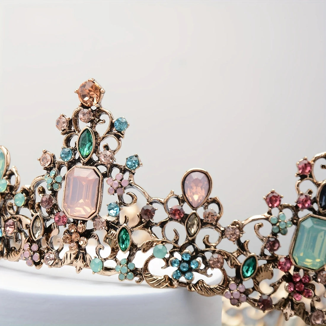 Baroque Crystal Crown Tiara For Women Party Jewelry Crown Tiara