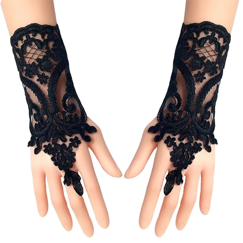 Women's Wedding Fingerless Gloves Lace High Quality Wedding Gloves