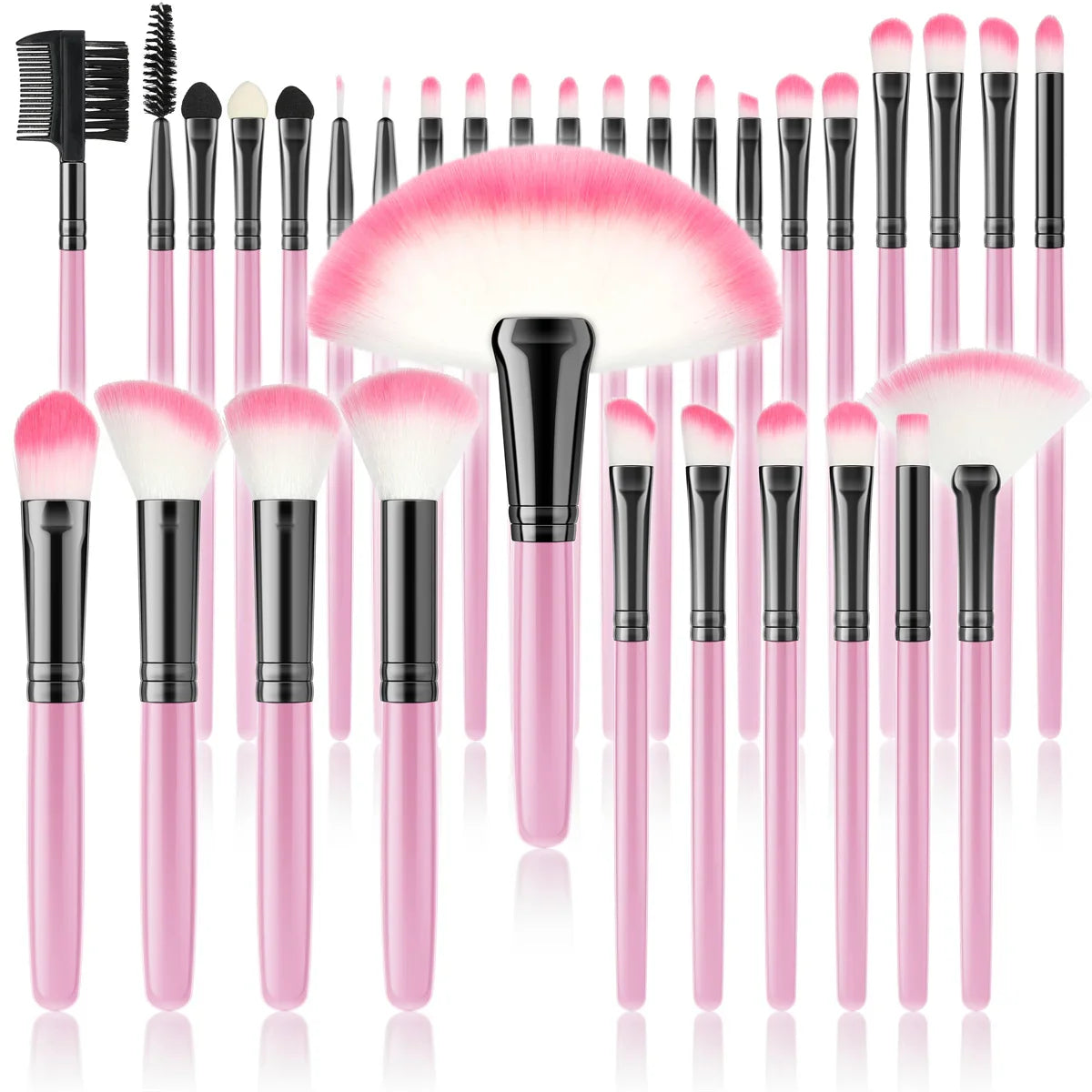 Makeup Brush Set Cosmetic Tools for Powder Eye Shadow Foundation Blush