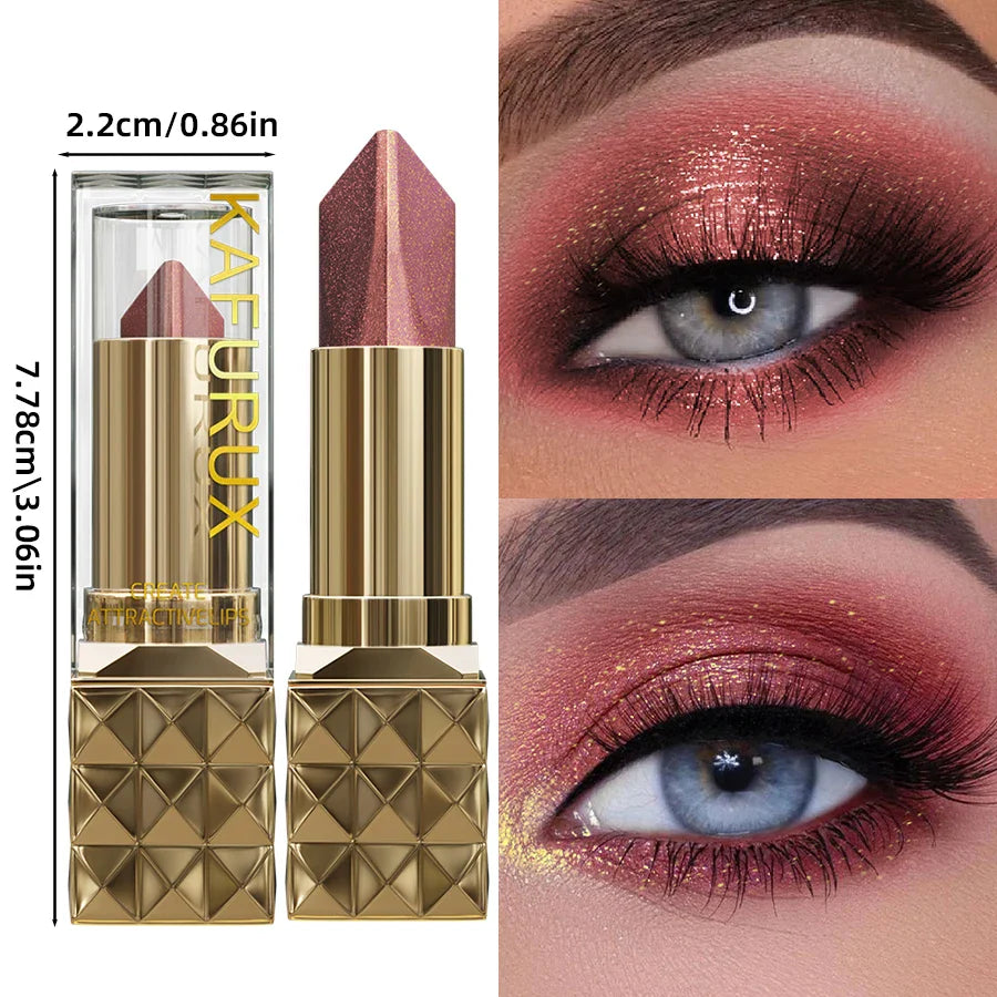 Color Pearlescent Brown Eyeshadow 2 in 1 Pencil Stick Shimmer Eye Shadow