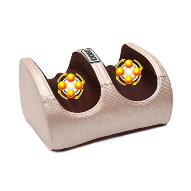 Electric Foot Massager Heating Therapy Hot Compression Kneading Roller