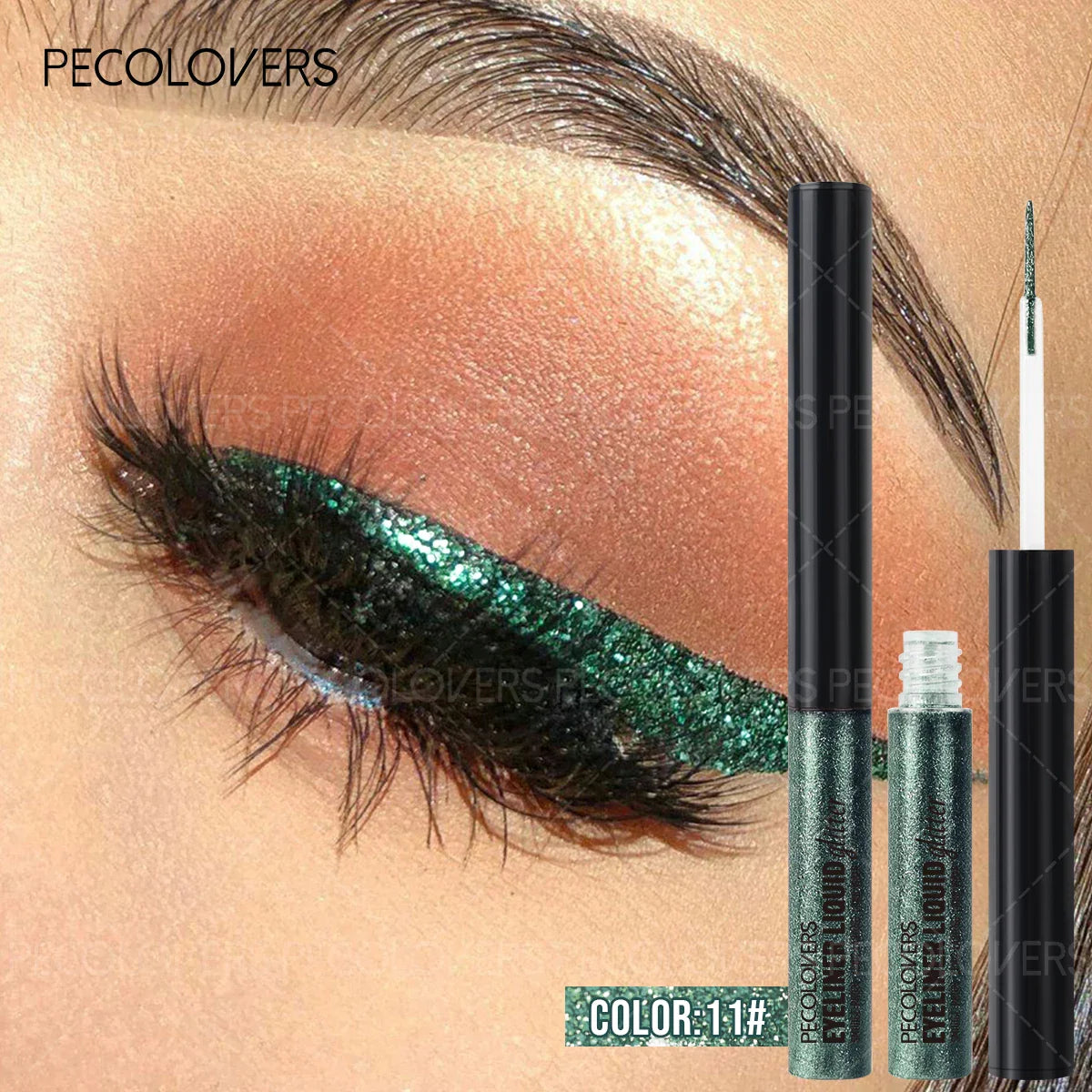 Glitter Eyeliner with Ultra-fine Tip Pearlescent Sparkle Eye Makeup