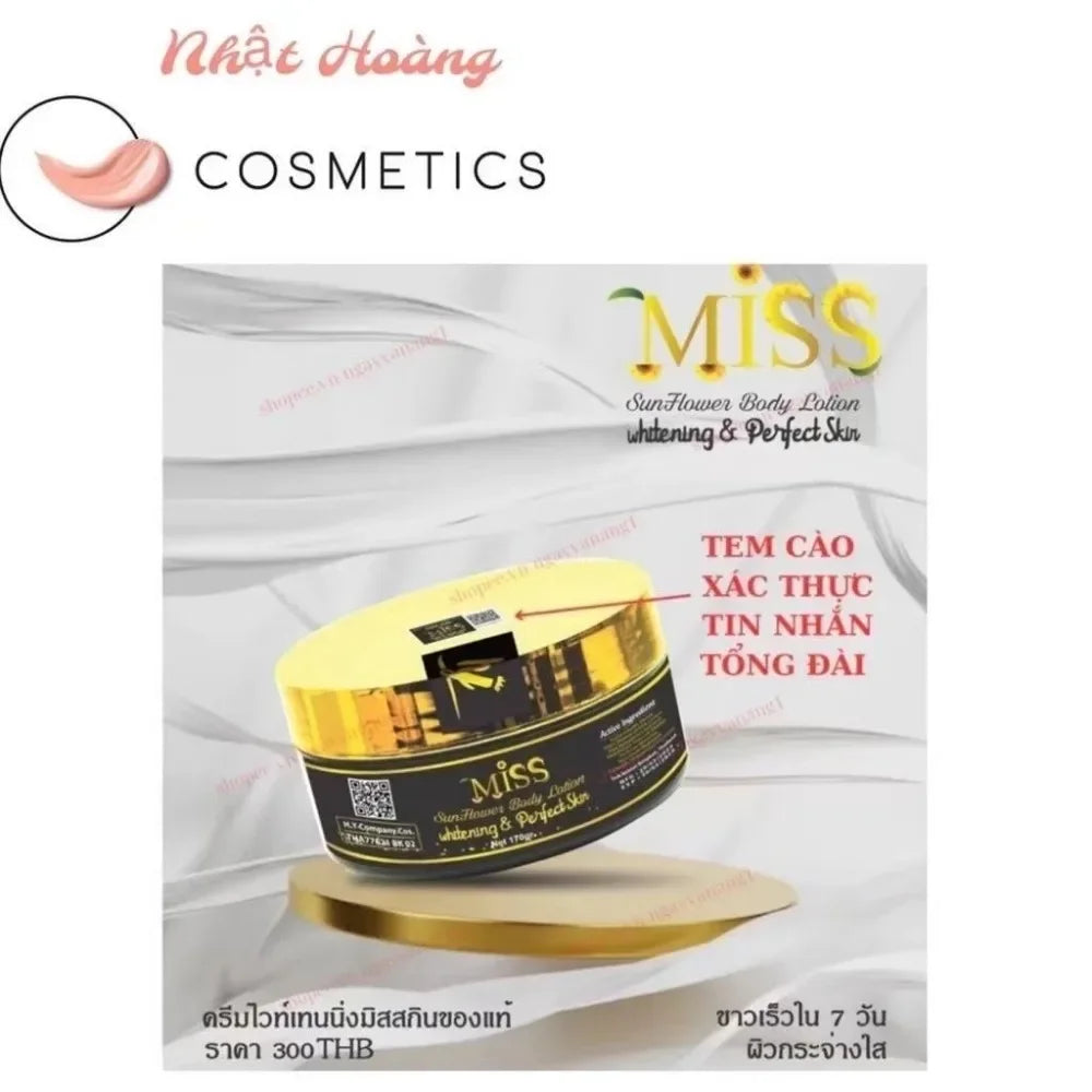 KEM BODY MISS THAI LAN  Whitening Bdoy Lotion Skin Lightening Cream