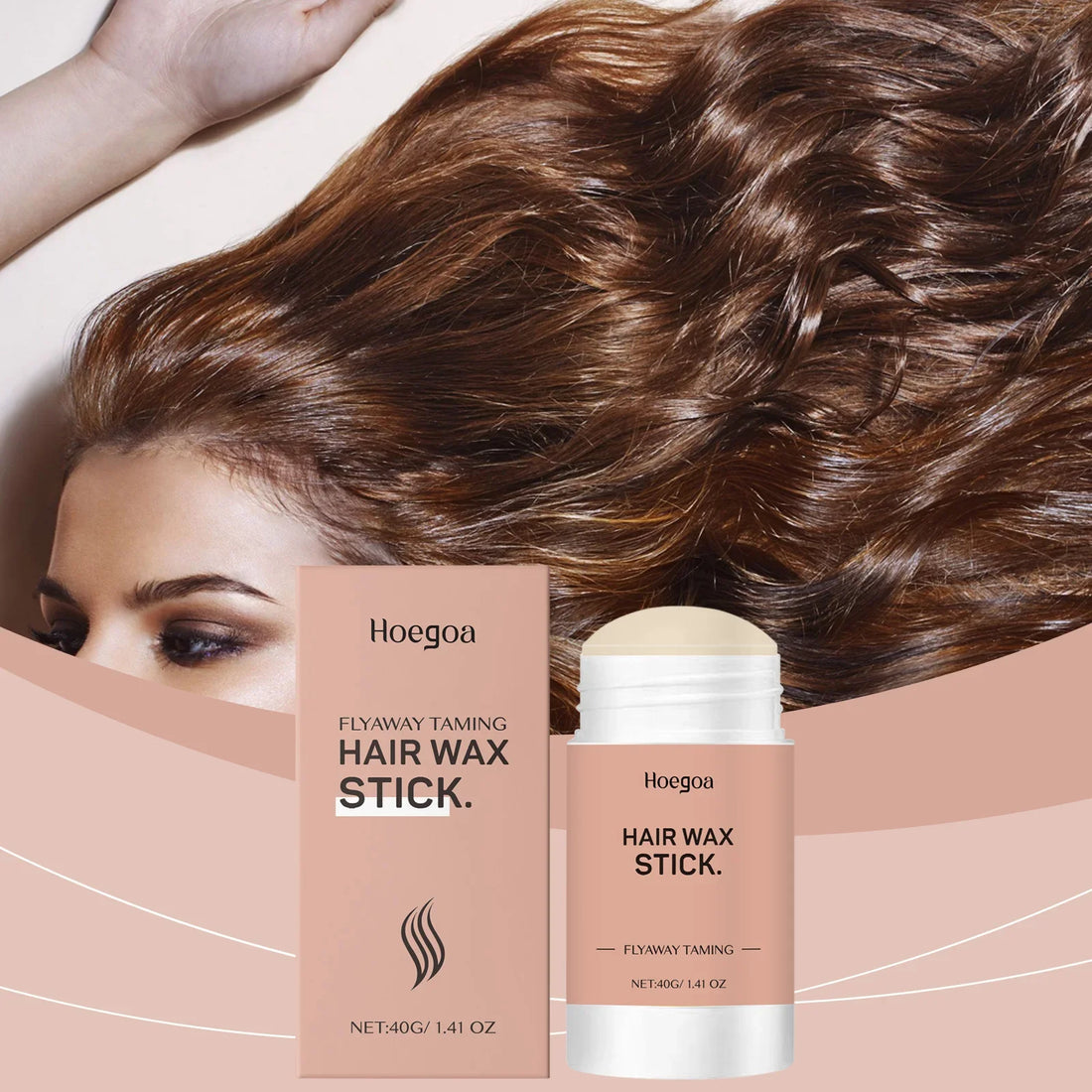 Hair Wax Stick Glossy Anti Frizz Texture Matte Finish Strong  Wax Stick