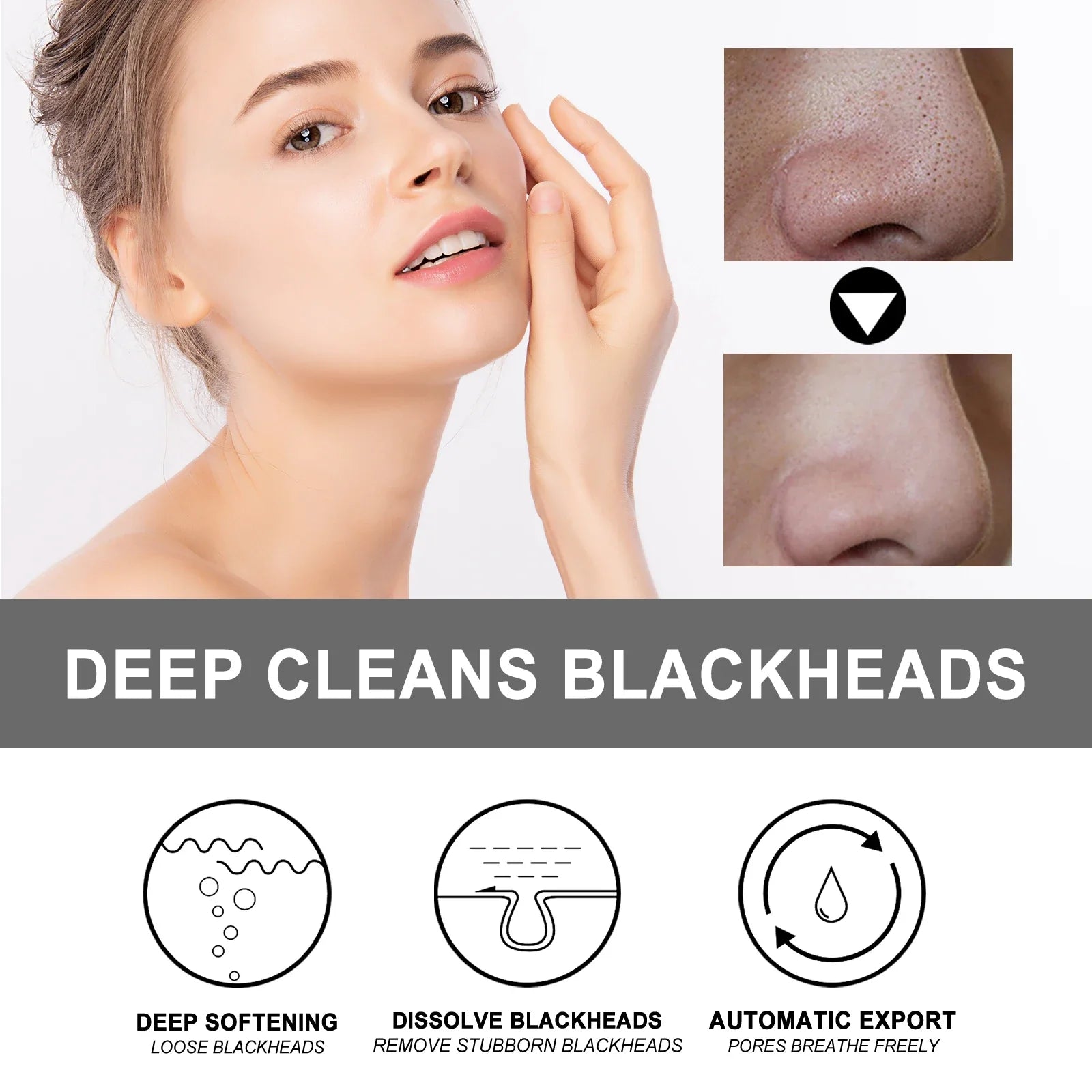 Nose Blackhead Removal Mask Deep Cleansing Skin Care Blackhead