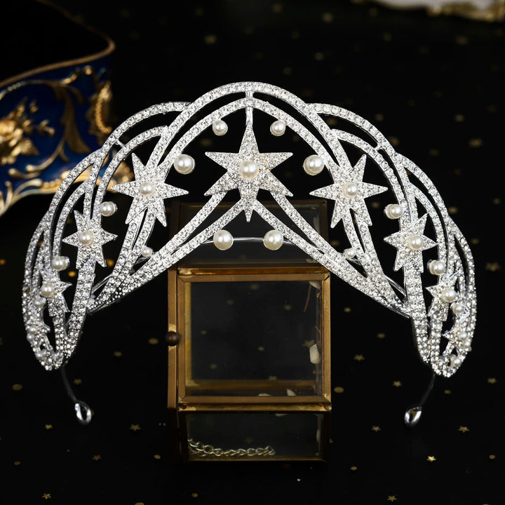 Luxury Celebrity Style Hair Accessories Wedding Tiara Vintage Crown