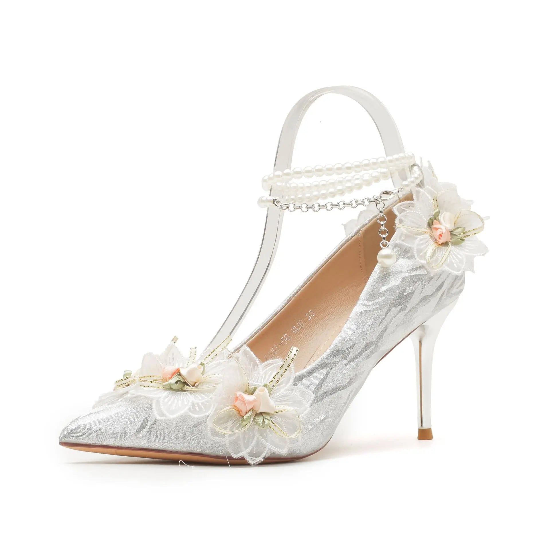 French skirt wedding shoes stiletto temperament women's high heels