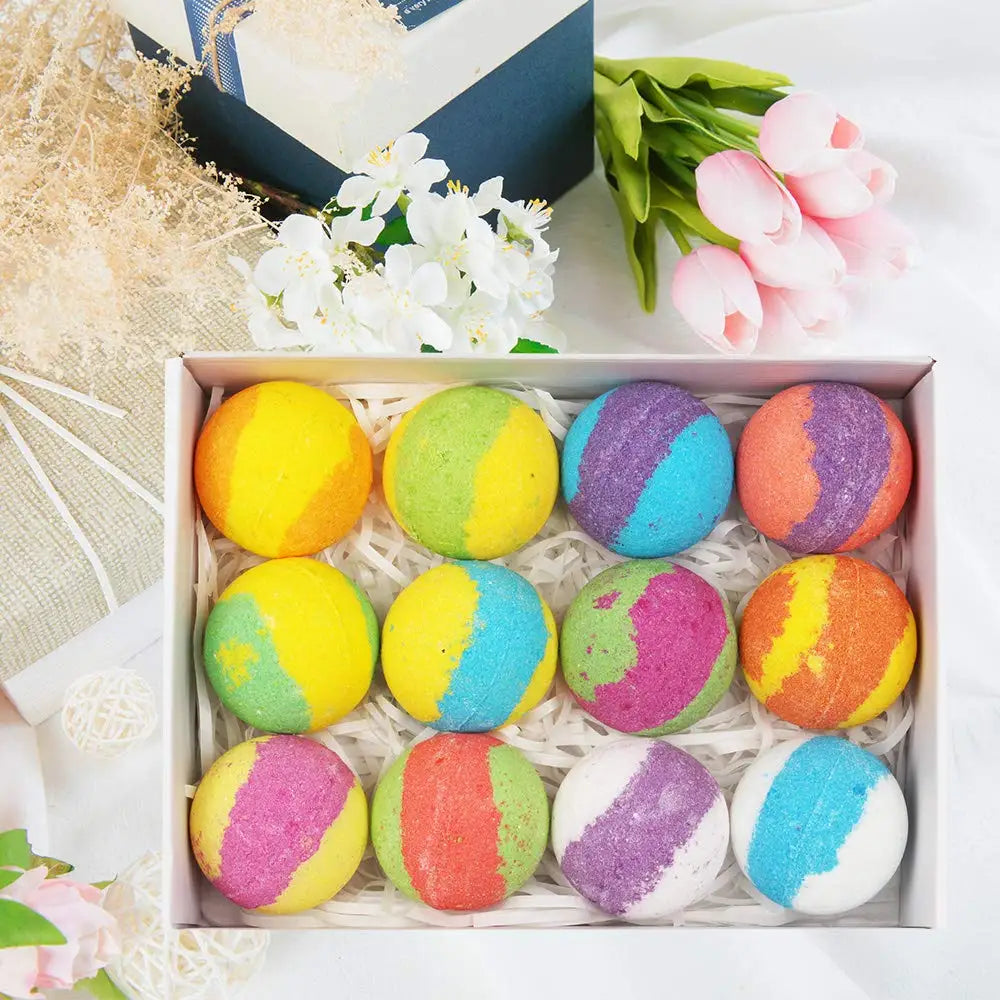 Bath Bombs for Kids and Women Natural Handmade Bath Bomb Gift Set