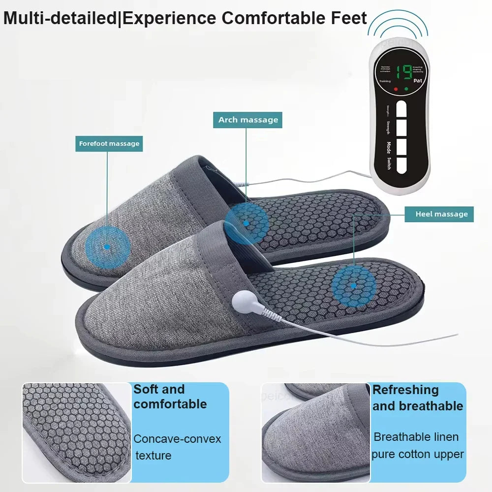EMS Foot Massager Slippers Electric Feet Massage Shoes Foot Massager