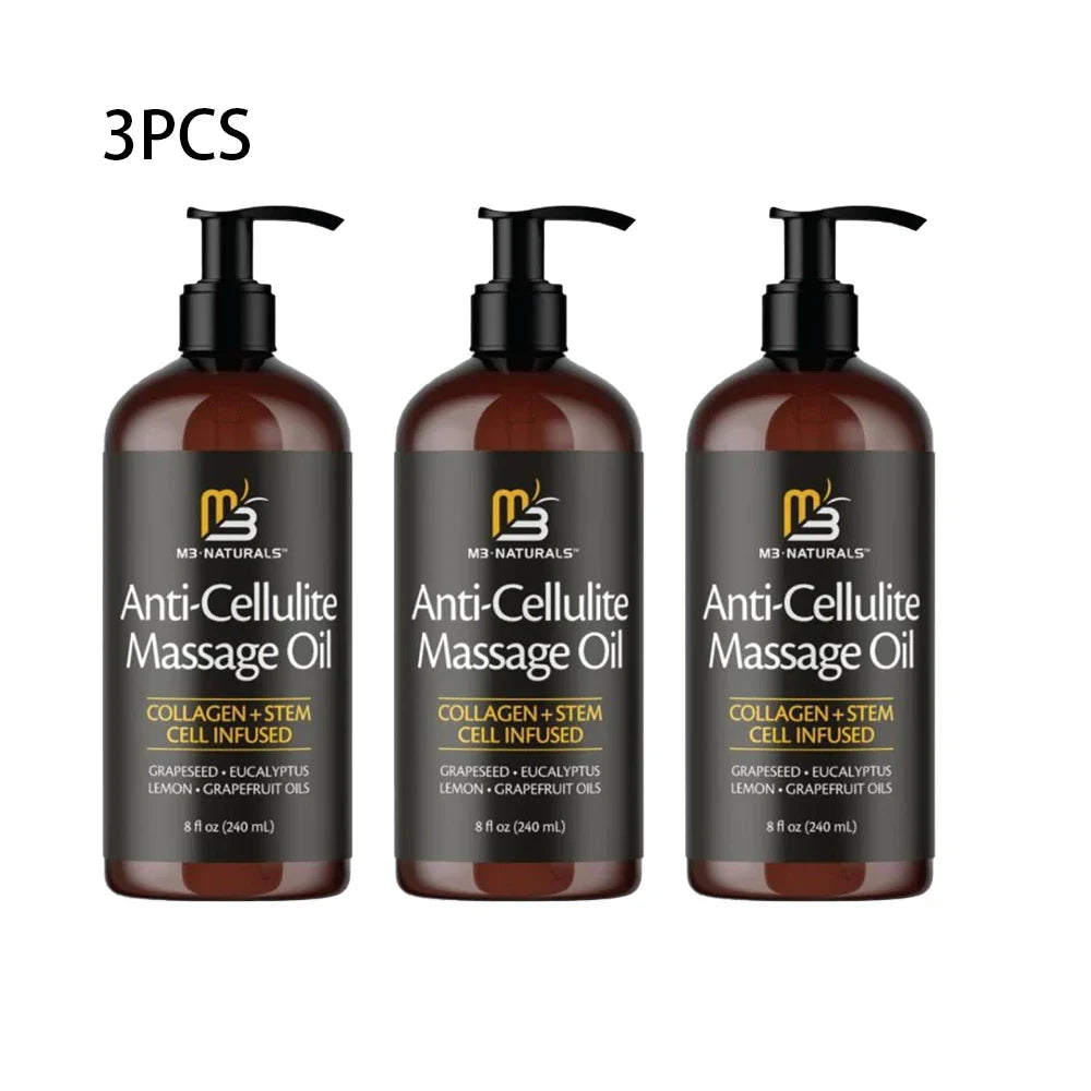 240ml Collagen & Stem Cell Anti-Cellulite Improves Skin Tender Massage Oil
