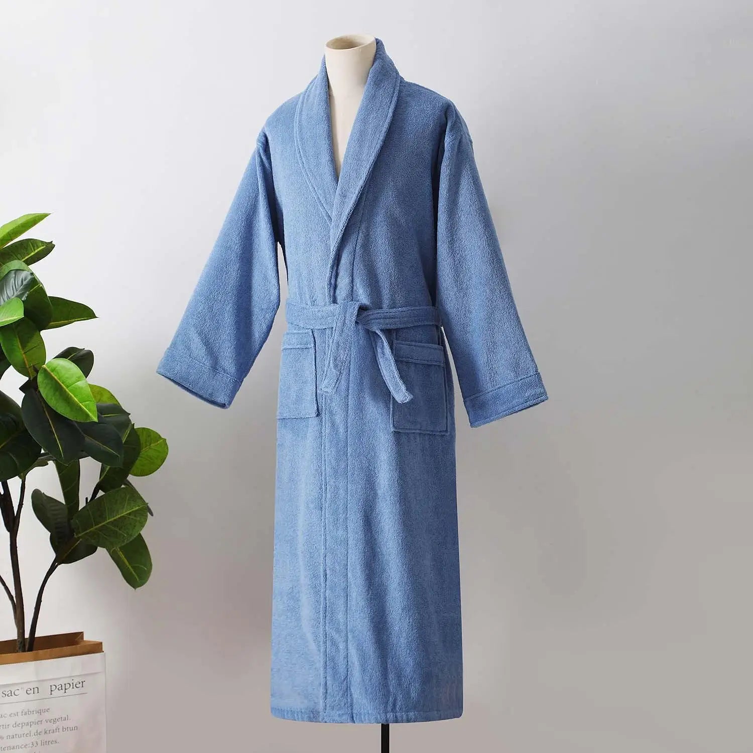 100% Cotton Towel Kimono Robes Women New Arrived Hooded Nightgown