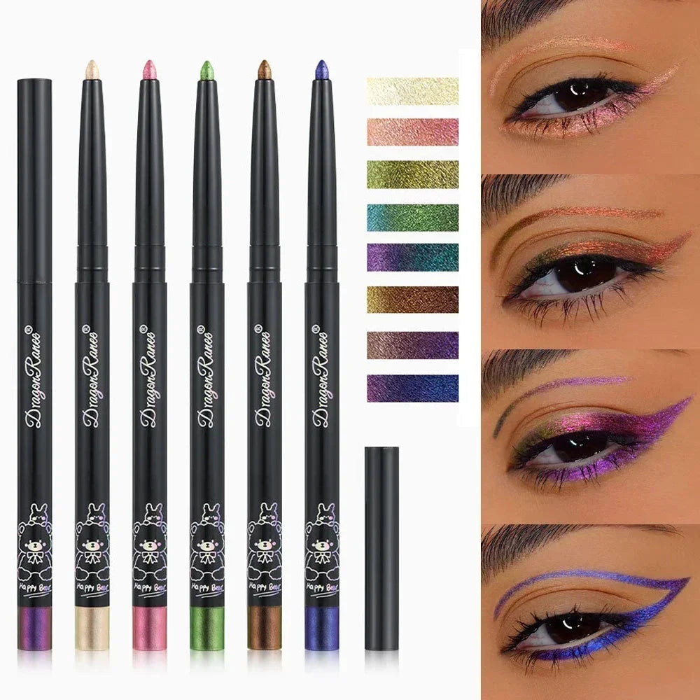 Glitter Aurora Eyeliner Pen Multi Chrome Eye Liner Lasting Shiny Eyeshadow