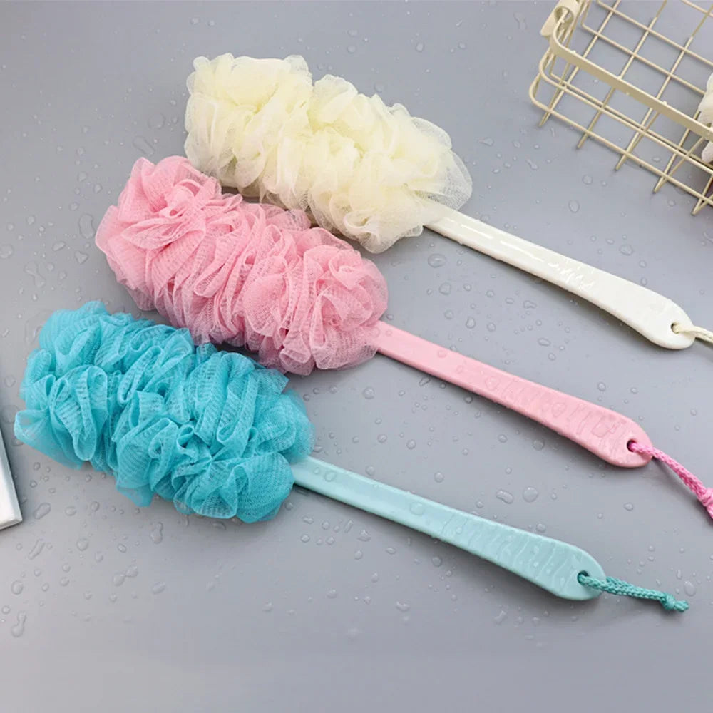 Long-handled back brush, body scrub bath brush, hanging body brush