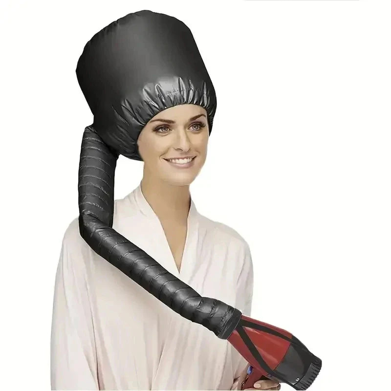 1pc Effortless Home Hair Care - Warm Air Bonnet Cap for Quick Drying