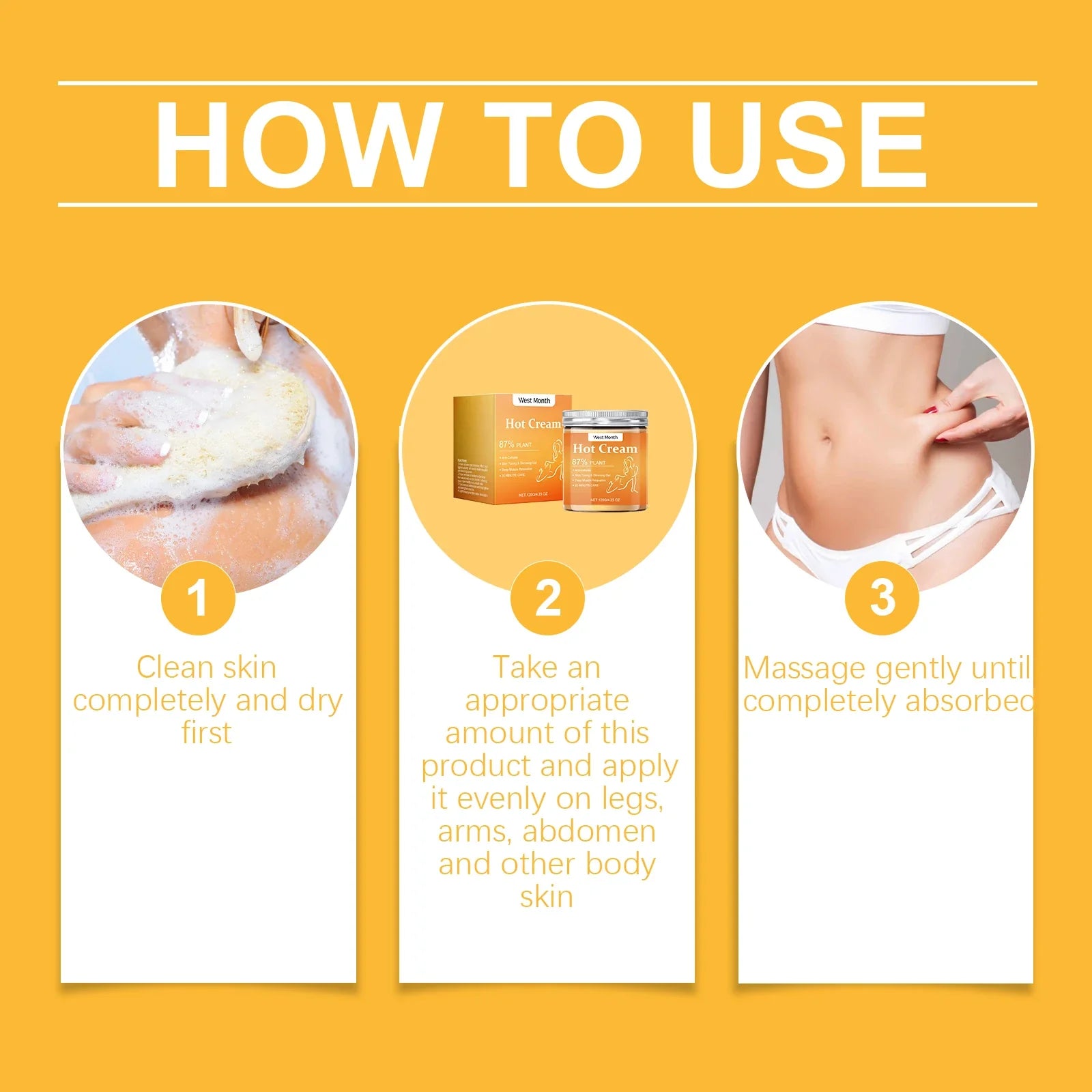 Fat Burner Weight Loss Cream Anti Cellulite Shaping Firming Arms
