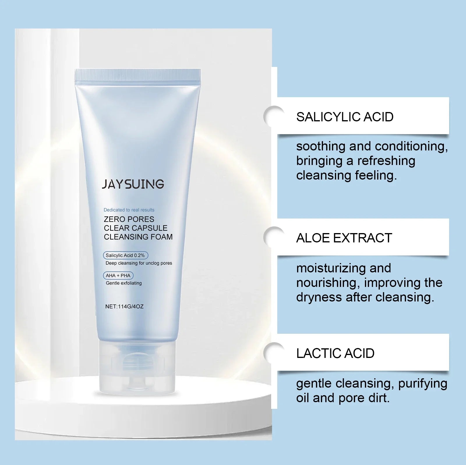 Salicylic Acid Facial Cleanser Acne Control Clarifying Deep Pore Cleansing