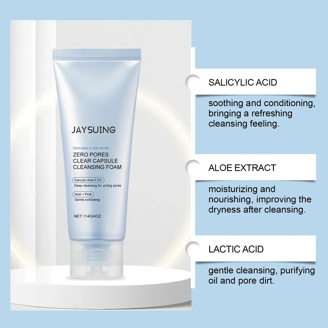 Salicylic Acid Facial Cleanser Acne Control Clarifying Deep Pore Cleansing