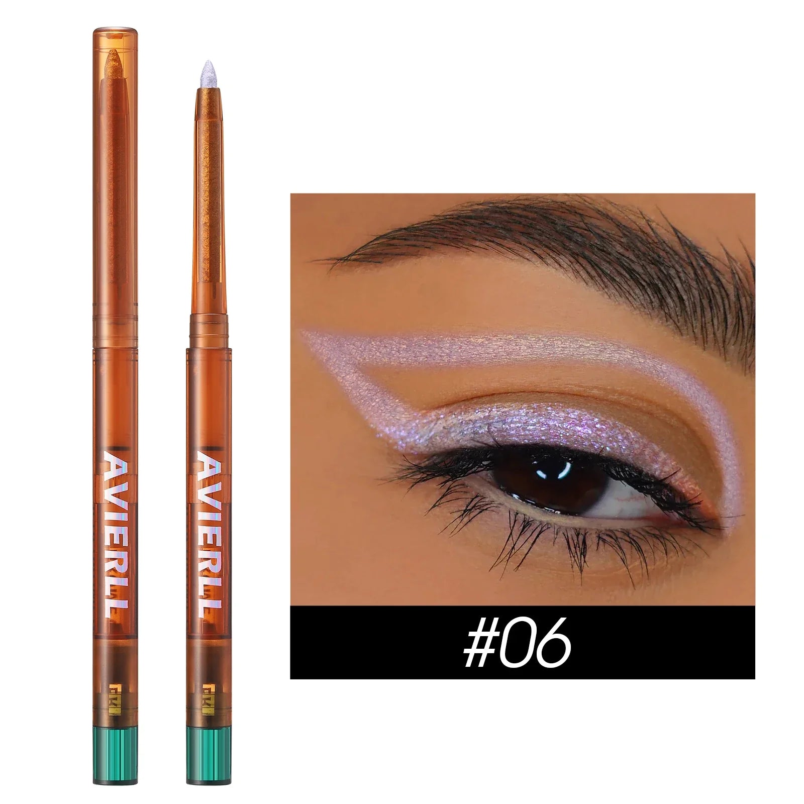 Eyeliner Gel Pencil 1pc Metallic Color Gradient Eyeliner Chameleon Glitter