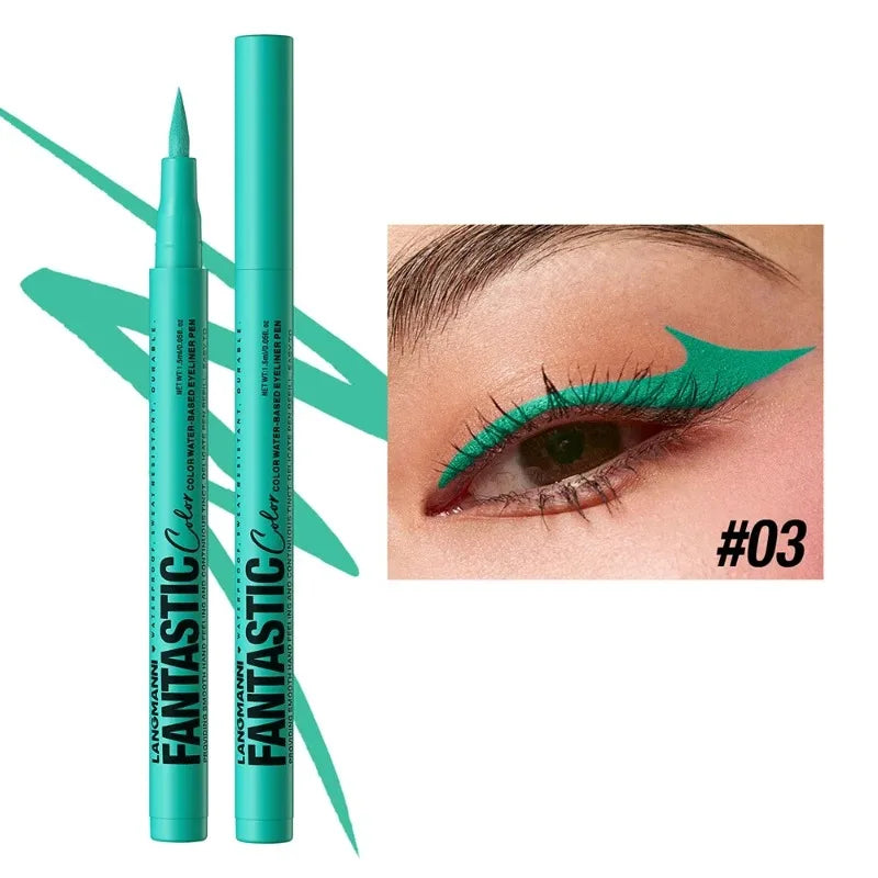 Matte Dark Red Eye Liner Makeup White Liquid Eyeliner Quick-Drying Pencil