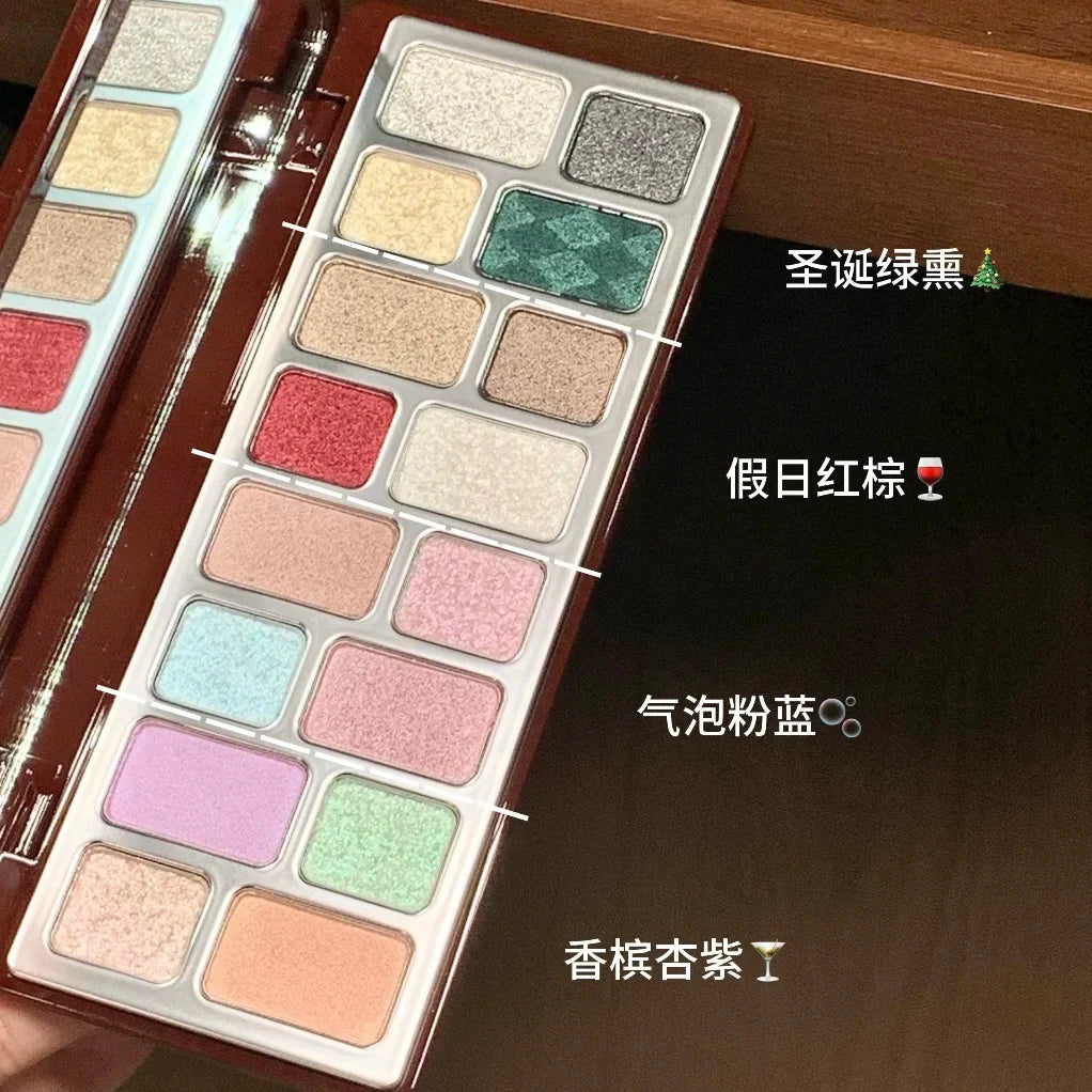 Eyeshadow Palette Cheeryep Matte Powder Glitter Shadow Chameleon