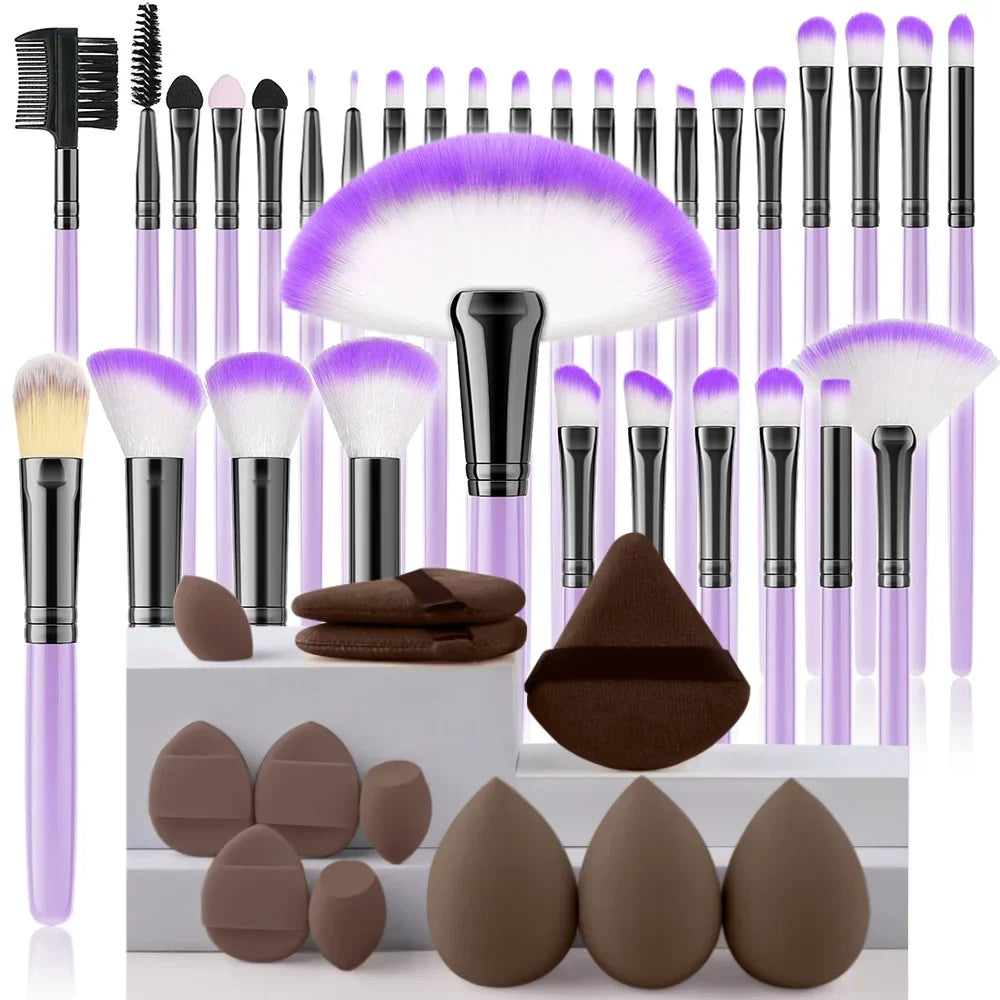 Makeup Brush Set Cosmetic Tools for Powder Eye Shadow Foundation Blush