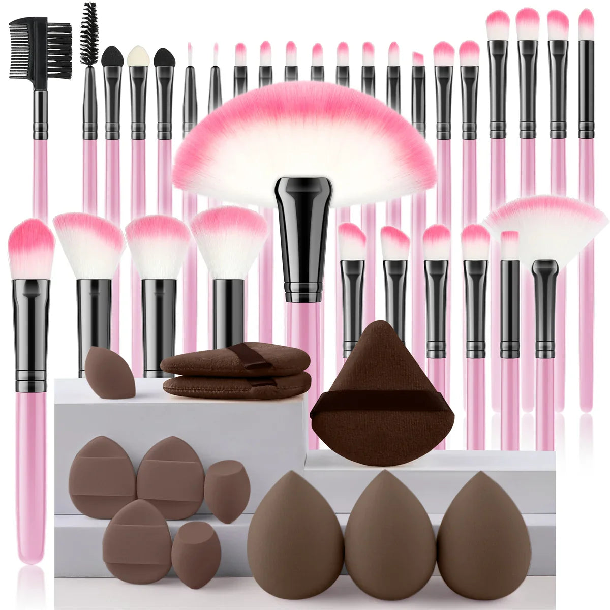 Makeup Brush Set Cosmetic Tools for Powder Eye Shadow Foundation Blush