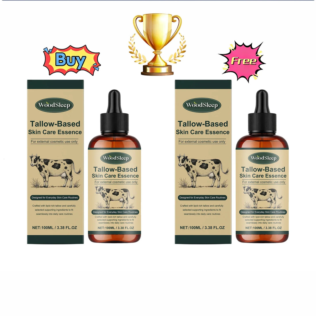 Tallow-Based Skin Care Essence Facial Moisturizing Oil