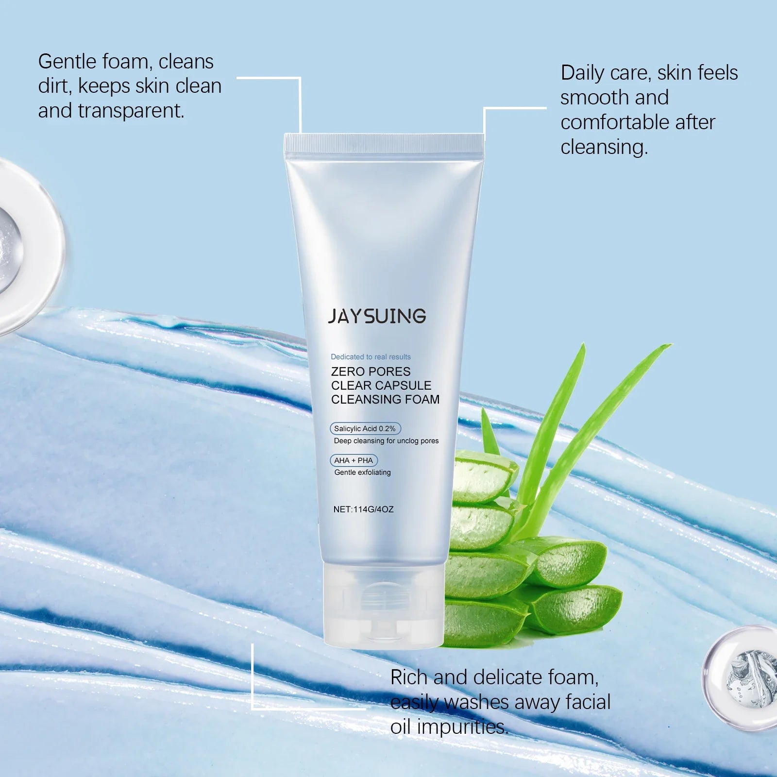 Salicylic Acid Facial Cleanser Acne Control Clarifying Deep Pore Cleansing