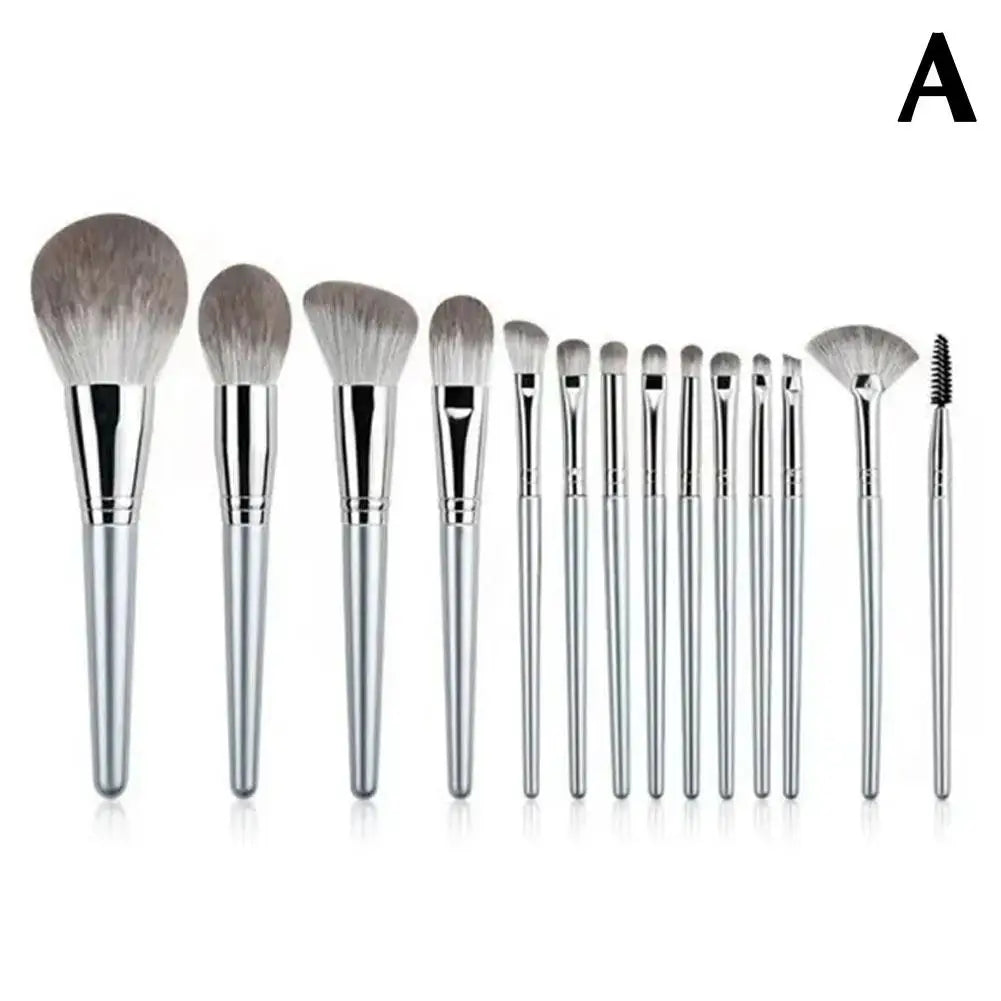 Fluffy Makeup Brushes Set Eye Shadow Foundation Women Cosmetic Powder