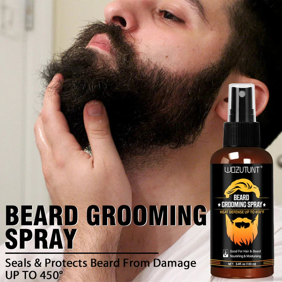 Beard Grooming Spray Facial Hair Beard Heat Protection Spray Protect Beard