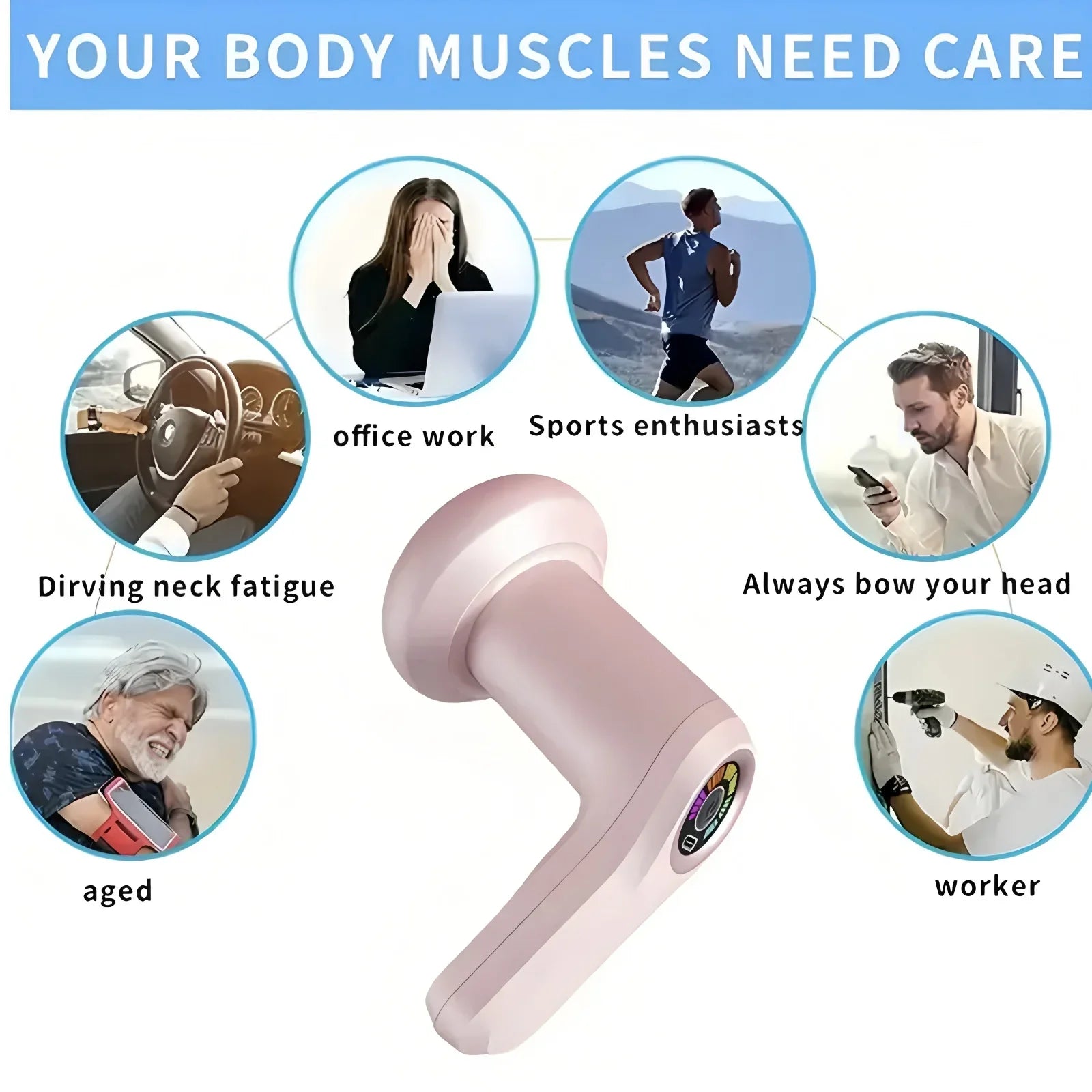 Upgraded Full Body Anti-Cellulite Massager 5 Heads Portable